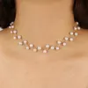 Necklace Designer Fashion Women Necklace Choker Pearl Necklace Statement Ladies Collares Gold Color Alloy Jewelry Birthday Gift2432602