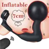 NXY vibratori telecomando senza fili massaggiatore della prostata dildo maschile vibratore gonfiabile automatico giocattoli del sesso anale per gli uomini masturbazione maschile gay 0104