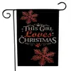 Christmas Garden Flag Dwustronny Drukowanie Wzór 47 * 32cm Linen Flaga Yard Decoration Banner Flags T2I52511