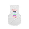 DIY PO Naam Eigen Ontwerp Aangepaste Zomer Mesh Fitness Mannen Bodybuilding Stringer Tank Tops Gym Kleding Mouwloos Shirt 210421