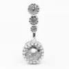 High-grade CIBO heavy body piercing jewelry inlay zircon nail s navel ring material 926 men and women