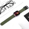 Fashion Sport Nylon Straps band for Apple Watch 8 Ultra 49mm 7 41MM 45MM 42mm 40mm 38 mm 44mm Fabric Bands Military Army Green Watchband Fit iwatch Series 6 SE 5 4 3