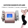 6 I 1 Professional Beauty Salon Ultrasonic Cavitation Slimming RF Vacuum Lipo Laser Slim Equipment Burning Weight Fat Loss Machines CE Godkänd