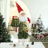 2022 Big Santa Claus Decor Year Gift Standing Doll Christmas Tree Decoration Navidad Christmas Gift Toy for Kid 30/45 Cm 211104