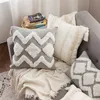 Lace Tassel Tufted Pillowcase Home Decoration Bohemian Style Cushion Headboard Sofa Pillow Set 211203