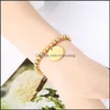 Anklets Jewelryanklets Stainless Steel Elastic Rope Bead Bracelet For Women Round Charm Fantastic Drop Delivery 2021 Dvcfb