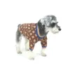 Winter Pet Cat Dog Apparel Vintage Print Design Puppy Warm Sweater Bulldog Schnauzer Teddy Pets Clothes