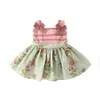 Kızın Elbiseleri Yaz Çocuk Kız Lolita Tarzı Sling Çiçekli Elbise