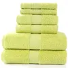 Conjunto de toalhas de banho de luxo, 2 grandes s, 2 mãos S, e 2 washcloths, algodão altamente absorvente quarto s chuveiro 210728