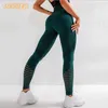 Shaping Outfit Sooners Yoga Legging sans couture Femmes Taille haute Fitness Collants énergétiques Gym Entraînement Courir Activewear Hollow Sport T5331883