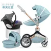 Коляски # мама детская коляска Высокий пейзаж роскошь Pram может сидеть наклоняться складной каретки для Born1