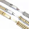 Watch Bands 13 17 20 21 mm Bands d'accessoires pour la série Datejuste Strap de poignet Solide en acier inoxydable Arc bouche Bracelet3129366