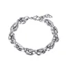 7mm/9mm (7.28''+35mm) Stainless Steel Fashion Rope Chain Bracelet Bangle for Men Women Gift
