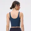 Gym Kläder Kvinnors Underkläder Yoga Sport Bra U Back Bodybuilding All Match Casual Push Up Alinta Tank Crop Tops Running Fitness Workout Vest L-45