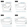 Ny mocka tyg soffa täcker solid färg elastisk all-inclusive vattentät slipcover för vardagsrum möbler stretch soffa capa 210317