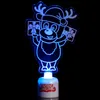 高齢者の木LEDナイトライトのためのクリスマスプレゼントカラフルなフラッシュ3D三次元輝くおもちゃ