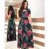 Plus Size 5XL elegante lente herfst vrouwen drcasual bohmia bloem print maxi jurken mode holle tuniek vestidos jurk x0529