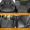 Housses de siège de voiture pour chien | Tapis de hamac imperméable pour transporteur d'animaux de compagnie, avec rabats latéraux, accessoires de protection dorsale