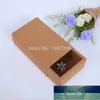 Gift Wrap 24x11.5x7cm Paper Drawer Boxes Kraft Brown Handmade Soap Packaging Party Storage Box For Jewerly/Candy/Handicraft Factory price expert design Quality