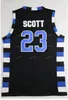 One Tree Hill Ravens Jersey 3 Lucas 23 Nathan Brother Movie Basketball Jerseys Color Team Black White Purple Brodery and ED Quality