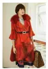 Women's Fur Faux Arlenesain Custom 2022 Design Three Color Mink Patchwork Women Coat