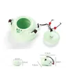 1 pentola 2/4 tazze teiera in ceramica bollitore Gaiwan tazza da tè per Puer teiera cinese set da tè portatile bicchieri con regalo