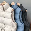 Höst vinter bomull väst kvinnor damer casual waistcoat kvinnlig ärmlös lång jacka smal passform varm puffer coat 210607