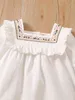 Baby Ruffle Trim Flounce Sleeve Dress SHE