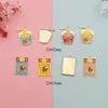 10pcs Drop Huile Snacks Metal Charmes Strips Épicés Nouilles Instantanées Nouilles En Émail Pendentifs Bracelet Boucle d'oreille pour bijoux Accessoire DIY