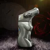 Nowy pistolet natryskowy zapalniczka Jet Torch zapalniczka turbo zapalniczka do cygar butan LED Light kształt ciała papieros 1300 C ogień wiatroodporny