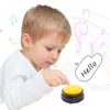 Registratie Sound Button Small Size Easy Carry Voice for Kids Interactive Toy Answering Buttons Orange + Pink + Blue + Green Noise Maker