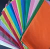 Wholesale wikkelweefsel papier bruiloft cadeau kleding wrap papier kopie tissue papier vaste snoep kleuren 50 * 66cm