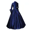 Casual Dresses Lady Medeltida Vintage Retro Gothic Cosplay Dress Women Ball Gown Lace Petal Sleeve Evening Party Court Maxi Vestidos