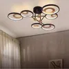 Lampy wiszące nowoczesne światła czarne granice 4-6-8 głów do domu/jadalnia sypialnia w stylu europejskim kreatywne luksusowe urządzenia