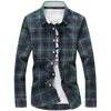 Camicie casual da uomo YZBZJC 5XL Plaid Uomo Camicia a quadri Abbigliamento Marca 2022 Moda Button Down Manica lunga Plus Size