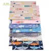 Chainho, Cartoon Fishes Wzór, Drukowane Twill Cotton Tkaniny, 8 Design, Materiał do szycia DIY Do Benche Baby Bedclothes 210702