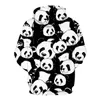 Mens Hoodies Panda 3D Digitale Printing Grappige Hoodie Sweatshirts Hip Hop Herfst Winter Hoody Homme Pullovers