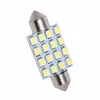 50pcs مصابيح LED 31mm 36mm 39mm 41mm Festoon White Car Dome Lights 16SMD 2835 1210 Chips لقراءة لوحة باب Light 12v6466887