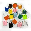 Bubble Fidget Toy Silicone Push Key Chain Pendentif Sac Cartoon Accessoires Soft Plastic Toys