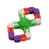 Presentes para crianças adultas Quatro cantos Cadeia de inteligência Gyro DIY brinquedos interativos