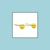 Серьги-серьги Ювелирные Изделия 925 Стерлинговые Щетки 925 Позолоченное мяч для женщин Золотые маленькие круглые бусины Серьги замороженные / матовые поверхности