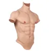 Silicone réaliste Fake Muscle Belly Body Cost avec une simulation de bras musclés FAUX PORTS POUR MAN FEMMES COSPlay Shemale Men039S SH1927006