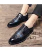 망 수제 PU 블랙 블루 체크 무늬 레이스 고품질 더비 신발 낮은 뒤꿈치 패션 클래식 모든 일치 캐주얼 신발 5KE008