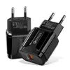 18W QC3.0 USB Şarj Hızlı Hızlı Şarj Adaptörü Akıllı Telefon ABD / EU / İNGILTERE / İNGILTERE
