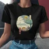 Totoro Kawaii Śmieszne Cartoon T Shirt Kobiety Studio Ghibli Cute Anime T-Shirt Harajuku Ullzang Graficzny Tshirt 90. Top Tees Kobieta Y0629