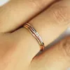 Anéis para mulheres micro-inserções cúbicas zircônia anel de dedo fino moda anel de jóias kcr101