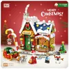 LOZ Blocks DIY Building Bricks Cute Christmas Set Toys for Children Juguetes Santa Claus Kids Gifts Girls Present New Year 1223 Y0916