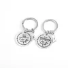 NewStainless Steel Smycken Keychain Bra kvalitet till min son / dotter Creative Key Chain Charm Födelsedaggåvor Brev A ~ Z Ewa6398