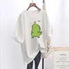 تي شيرت النساء قمم النساء 2022 Mujer Camisetas Avocado Green Cartoon Reck Devel Dression Summer Summer Ropa Para Mujeres de Moda