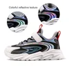 XZVZ Kids Shoes Colorful styling Boys Girls Sneakers Breathable Mesh Children's Shoes Non-slip Thick-bottomed Kids Footwear G1025
